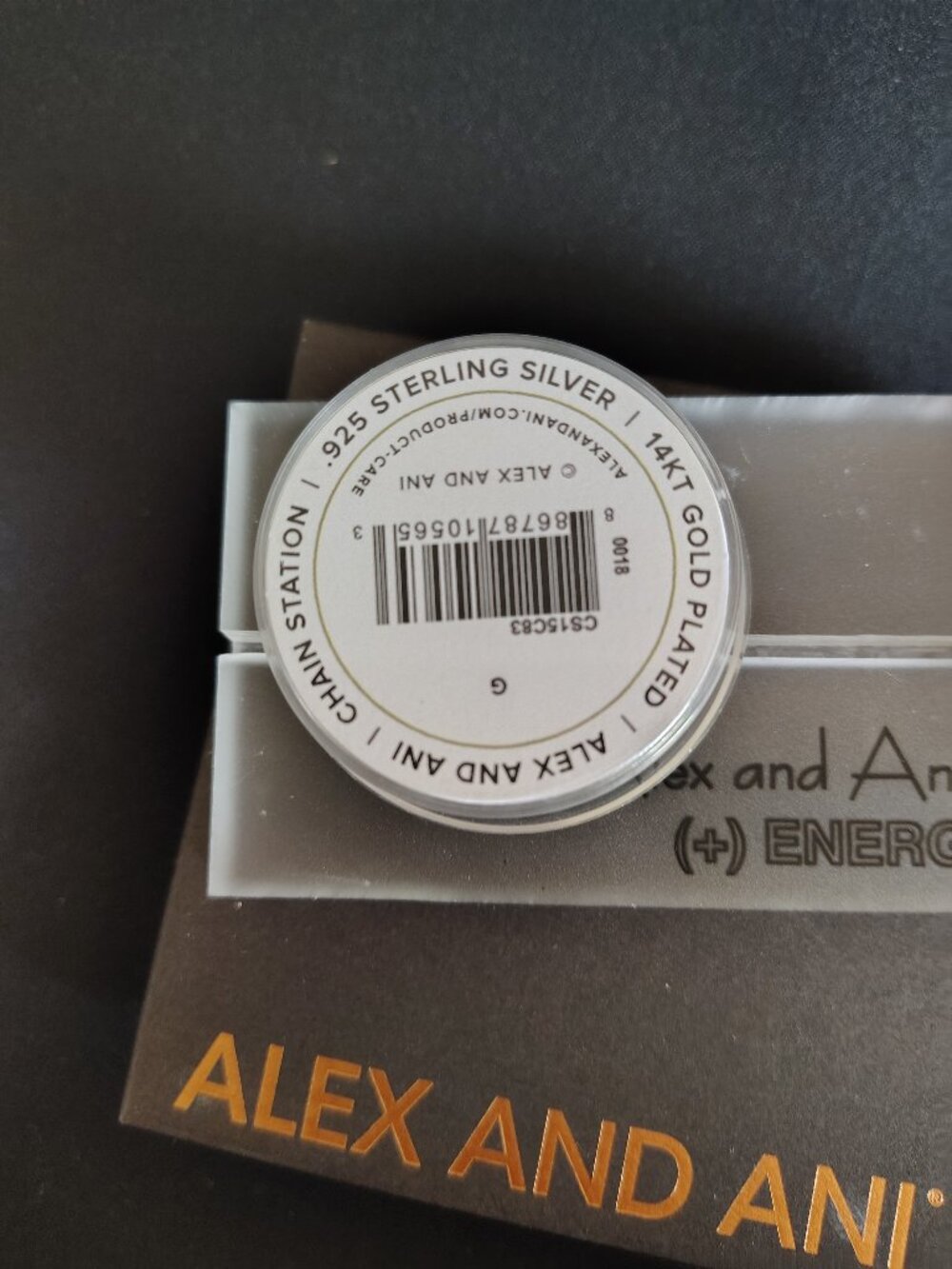 Alex and Ani 14kt Sterling Silver Initial G Charm 910 - Picture 2 of 3